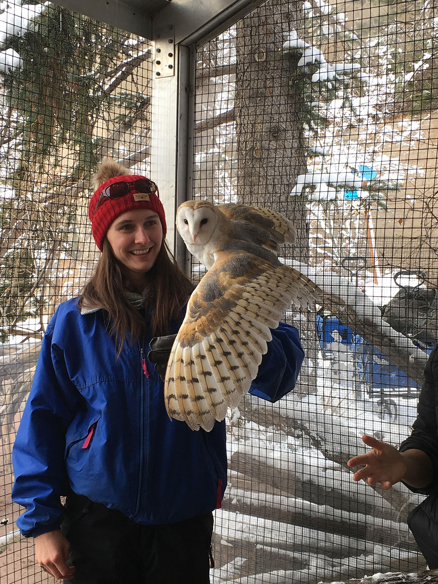 Teen with owl as a JZK in the teen program off season track